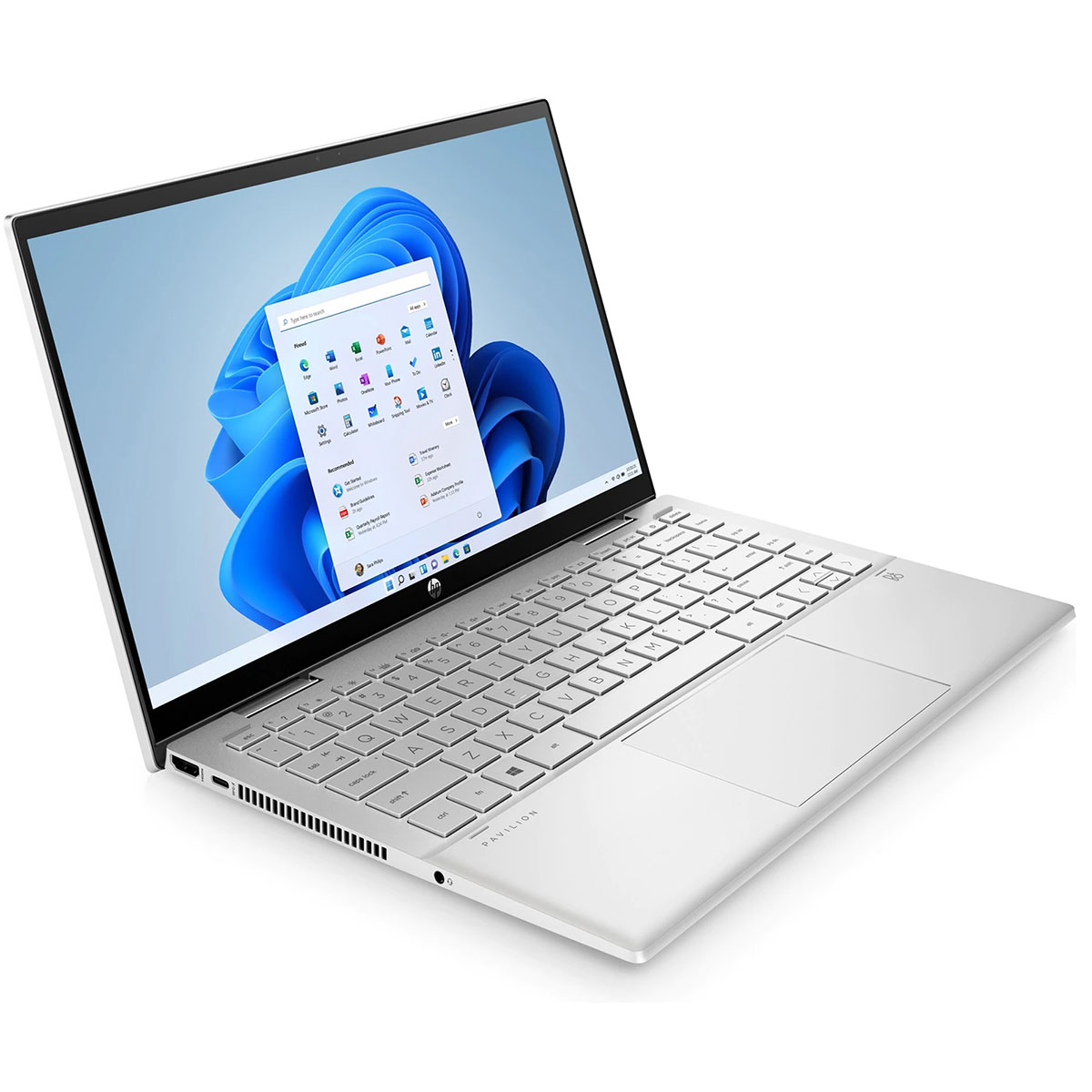 HP Pavilion X360 2 in 1 Laptop 14 Full HD Touchscreen Intel Core i7 1295G7 16GB Ram 512Gb PCIe SSD Backlit Keyboard Fingerprint WiFi Windows 11 Silver 1 Year Warranty