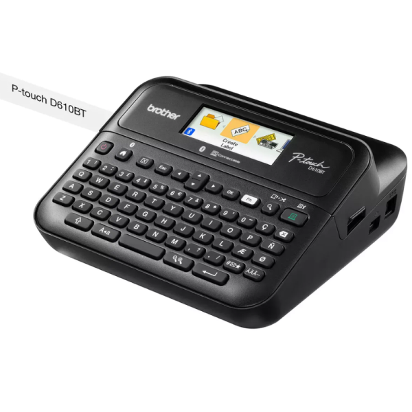 Brother PT-D610BT Bluetooth Label Printer 24mm Auto-Cutter Kit
