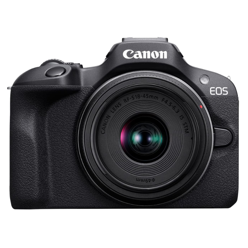 Canon EOS R100 Mirrorless Camera RF‑S 18‑45mm Lens Kit
