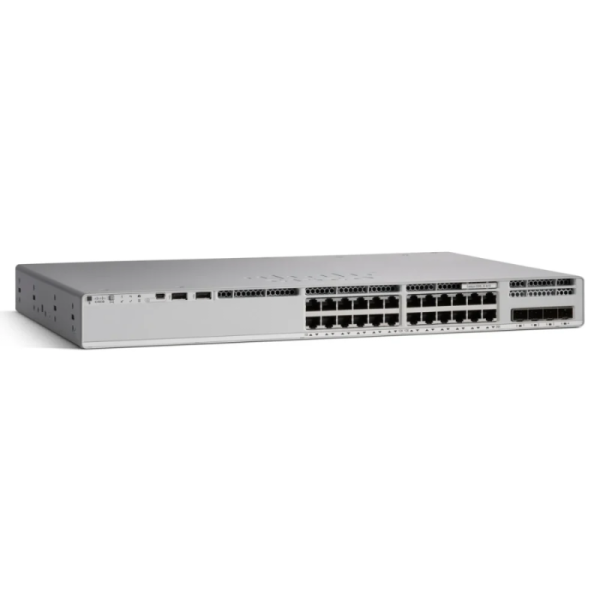 Cisco C9200L-24P-4X-E Catalyst 9200L 24-Port PoE+ Switch, 4×10G, Network Essentials