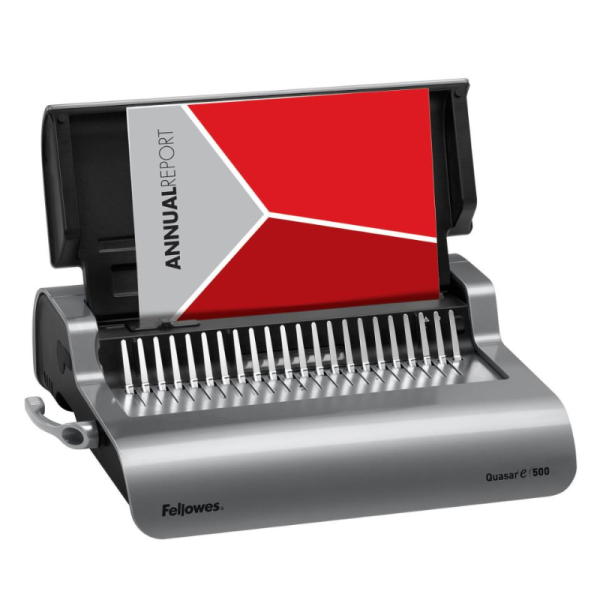 Fellowes Quasar-E Electric Binding Machine 25-Sheet Electric Punch 500-Sheet Bind