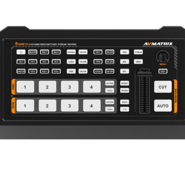 AVMATRIX SHARK H4 4-Channel HDMI Live Streaming Video Switcher