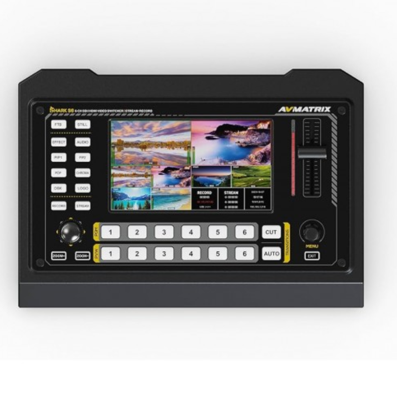 AVMATRIX SHARK S6 6-Channel 3G-SDIHDMI Live Streaming Video Switcher (1)