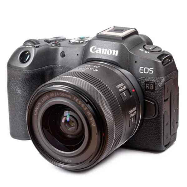 Canon EOS R8 Mirrorless Camera with RF 24-50mm f/4.5-6.3 IS STM Lens