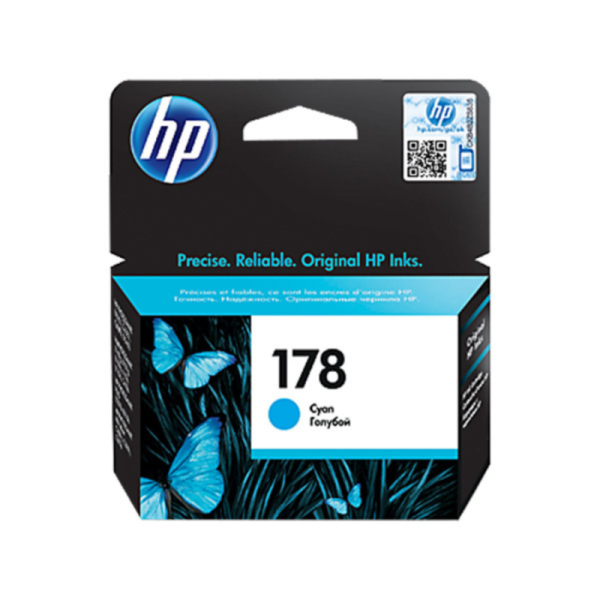 HP 178 Cyan Original Ink Cartridge (CB318HE) Lab-Quality Color Brilliance