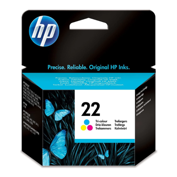 HP 22 Tri-color Original Ink Cartridge