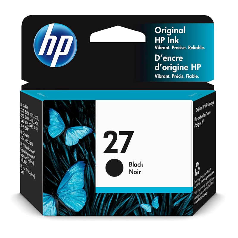 HP 27 Black Original Ink Cartridge
