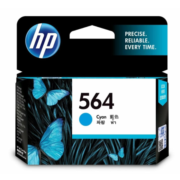 HP 564 Cyan Original Ink Cartridge (CB318WN) Lab-Quality Color Precision