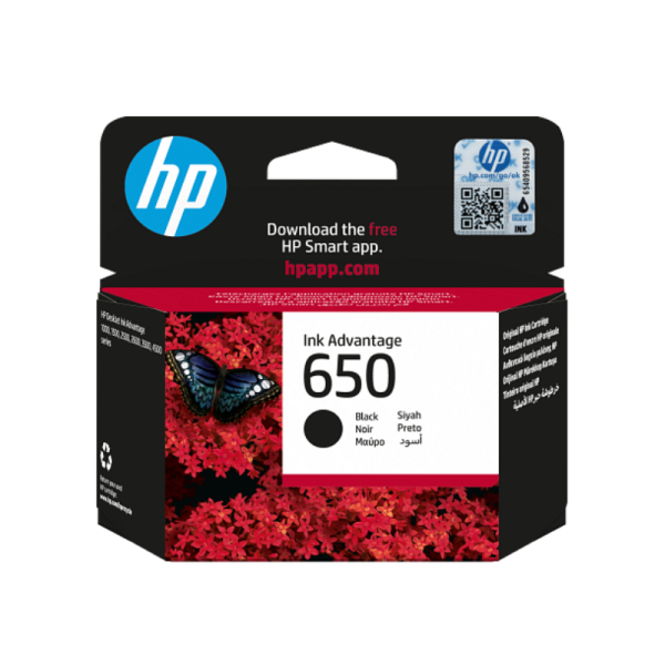 HP 650 Black Original Ink Advantage Cartridge (CZ101AE)