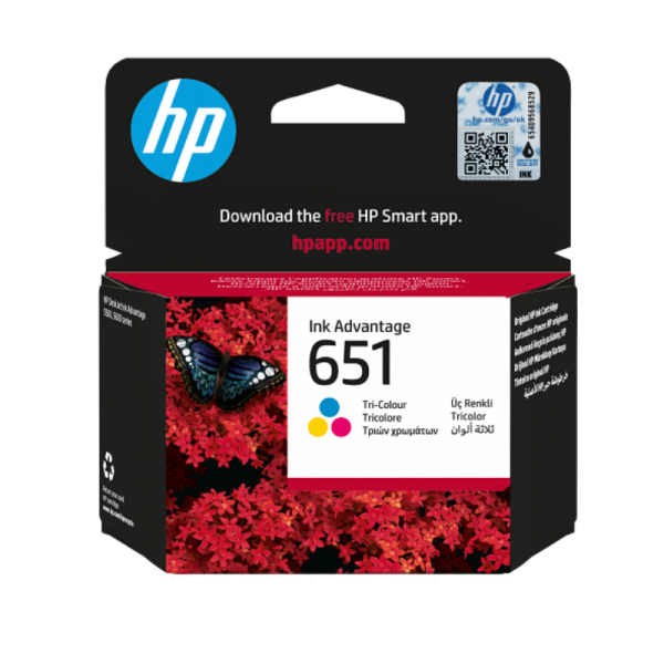 HP 651 Tri-color Original Ink Advantage Cartridge (C2P11AE)