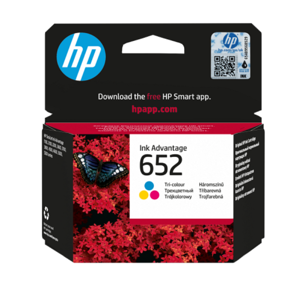 HP 652 Tri-color Original Ink Advantage Cartridge (F6V24AE)