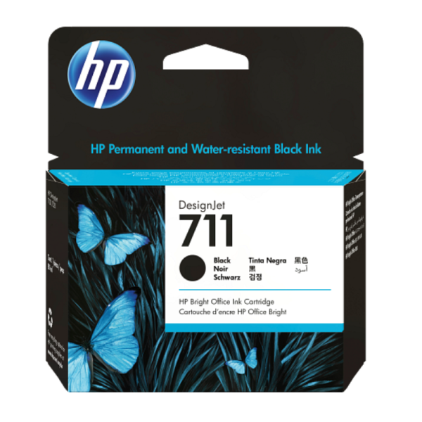 HP 711 80-ml Black DesignJet Ink Cartridge (CZ133A)