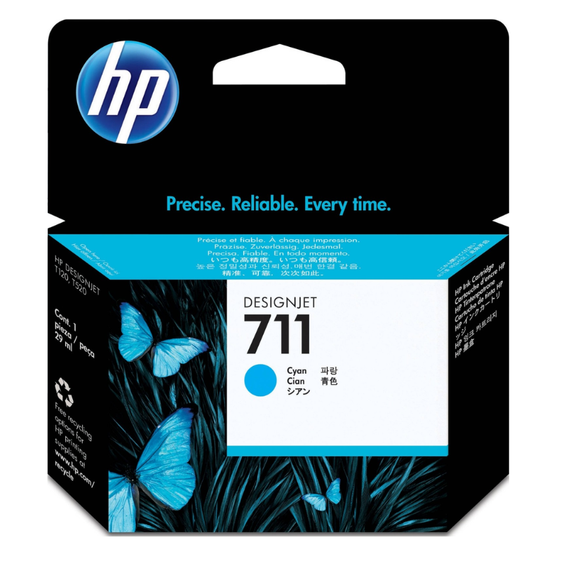 HP 711 Cyan DesignJet Ink Cartridge