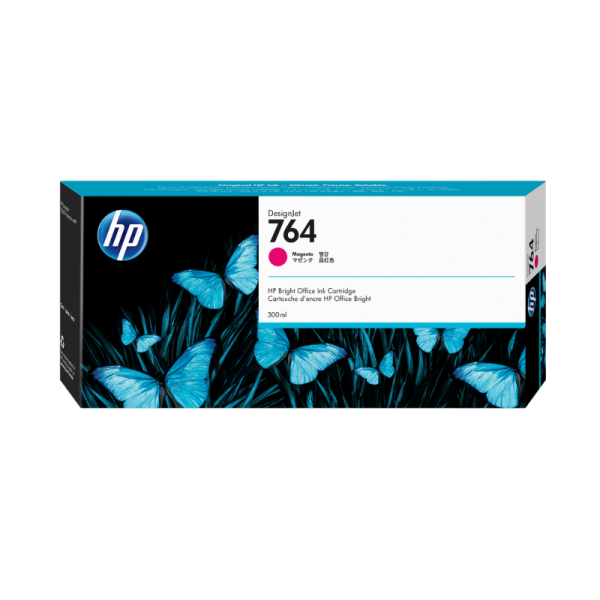 HP 764 300-ml Magenta DesignJet Ink Cartridge, C1Q14A