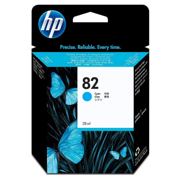 HP 82 Cyan Original Ink Cartridge (CH566A)
