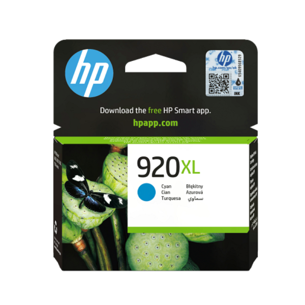 HP 920XL High Yield Cyan Original Ink Cartridge (CD972AE)