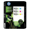 HP 933XL Cyan, Magenta, Yellow 3-pack Original Ink Cartridges (N9H65AE)