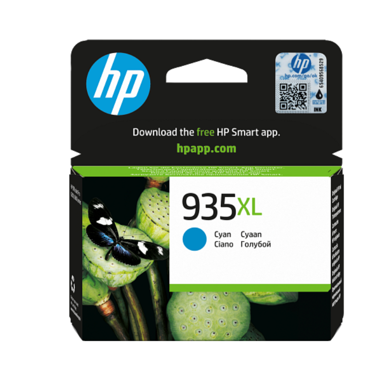 HP 935XL High Yield Cyan Original Ink Cartridge (C2P24AE)