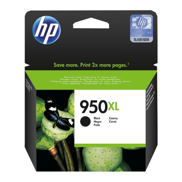 HP 950XL High Yield Black Original Ink Cartridge (CN045AE)