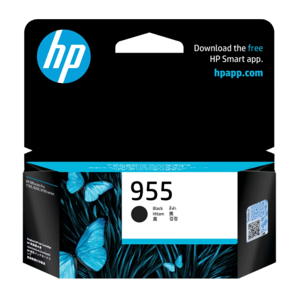 HP 955 Black Original Ink Cartridge (L0S60AA)