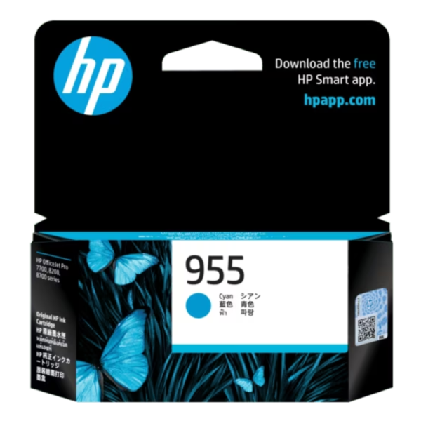 HP 955 Cyan Original Ink Cartridge