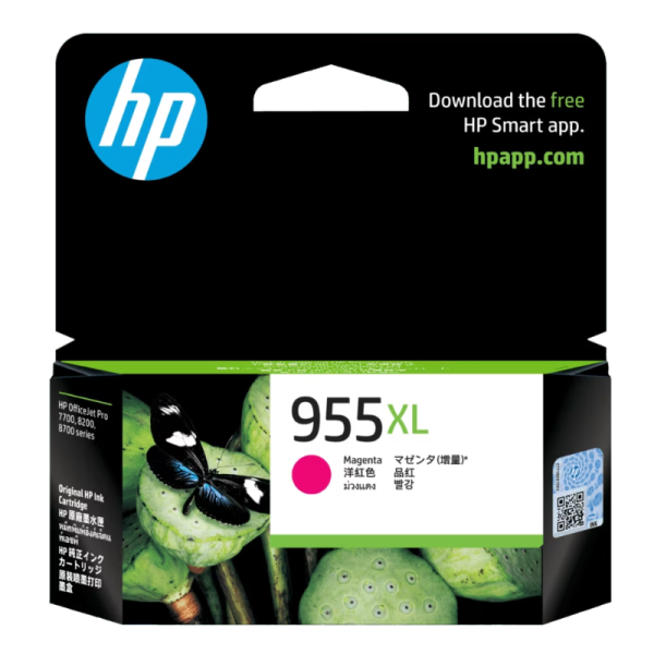 HP 955 Magenta Original Ink Cartridge (L0S54AA)