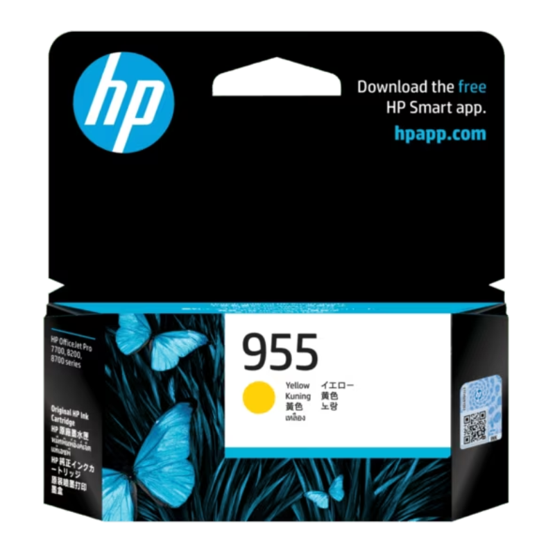 HP 955 Yellow Original Ink Cartridge (L0S57AA)