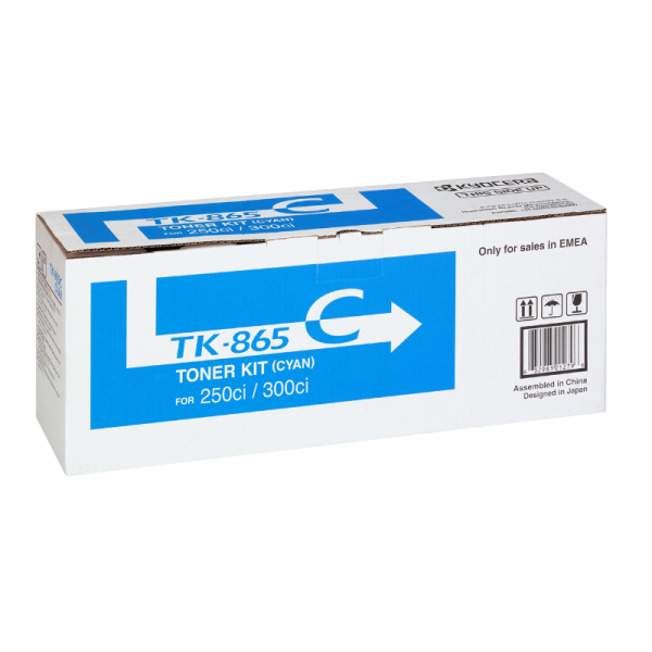 Kyocera TK-865C Cyan Original Toner Cartridge