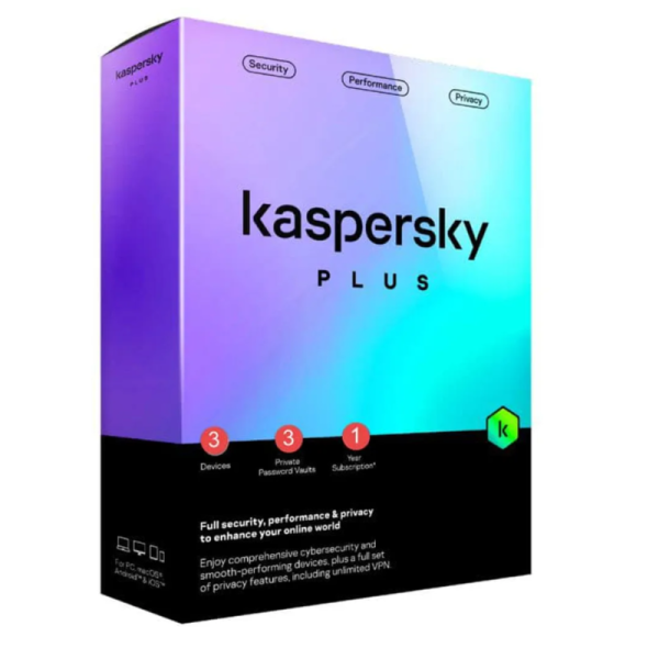 Kaspersky Plus 3 User Internet Security Subscription