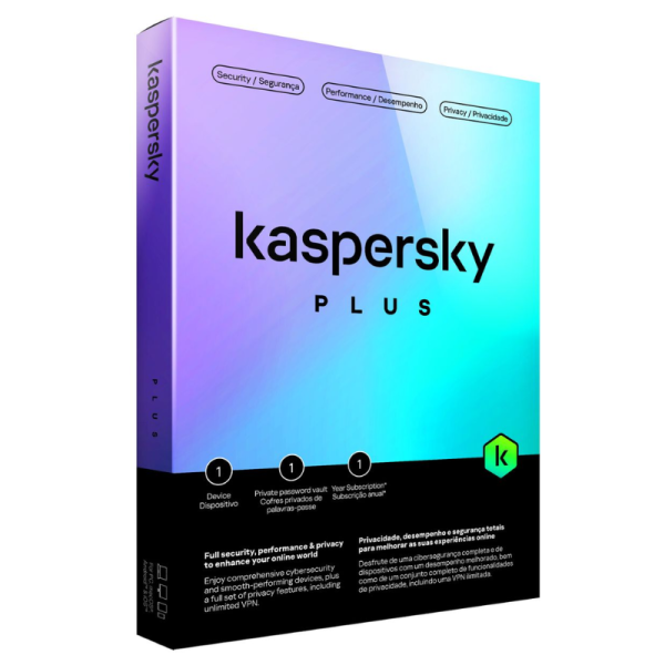 Kaspersky Plus Security 1 Device, 1 Year Subscription