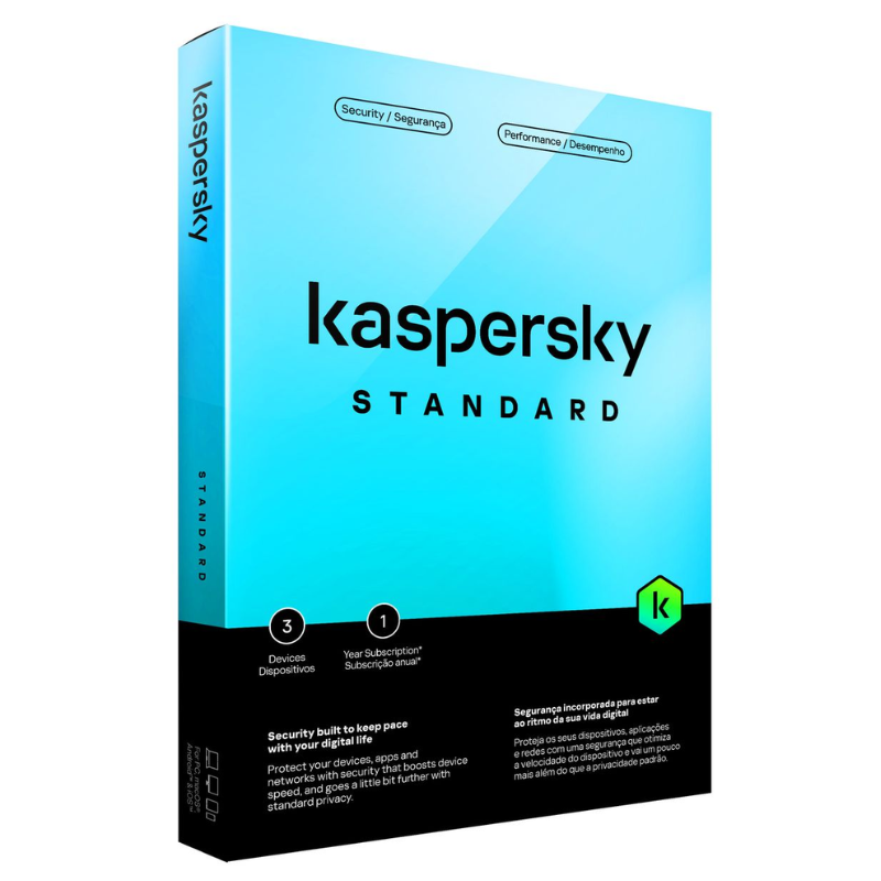 Kaspersky Standard Security – 3 Devices 1 Year Subscription