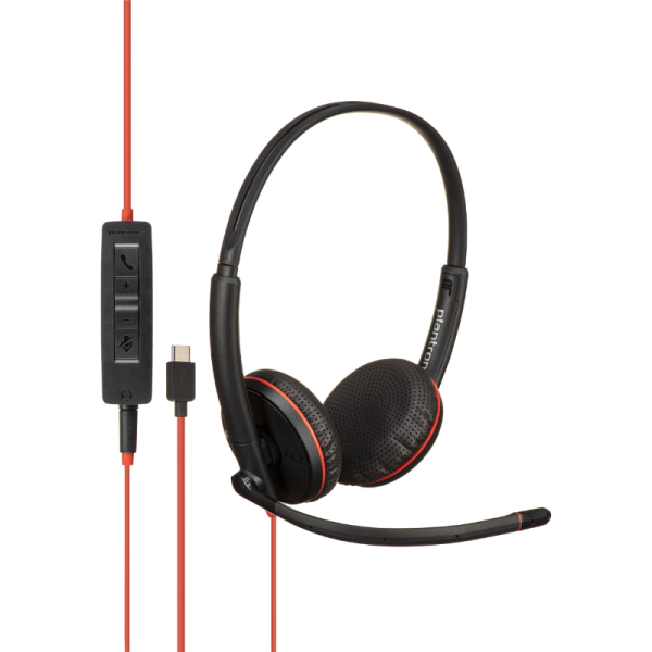 Poly Black wire 3225 Wired Stereo USB-C Headset